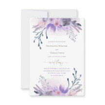 fleurs pourpres aquarelles | mariage marriage marr