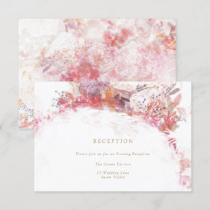 Invitation Fleurs roses de printemps romantiques Accueil Inse