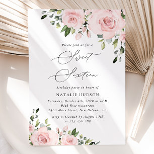 Invitation Fleurs Rouges, Fleurs Roses, Verdure, Doux 16