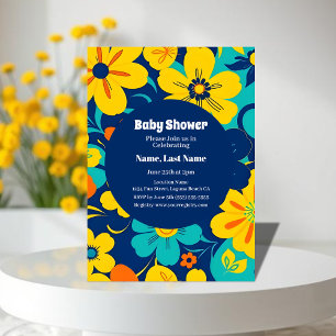 Invitation Fleurs Rush Colorées-Dopamine Style-Retro