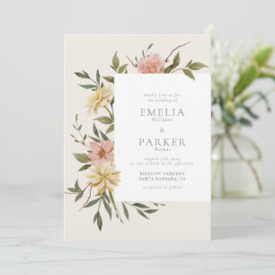 Invitation Fleurs Sauvages
