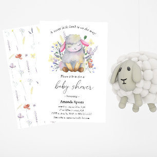 Invitation Fleurs Sauvages Agneau Mignon