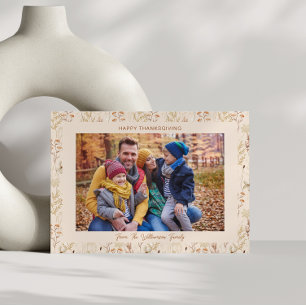 Invitation Fleurs sauvages d'automne personnalisés Thanksgivi