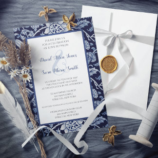 Invitation Fleurs sauvages de l'Indigo Blue Meadow