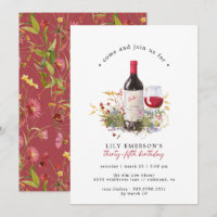 Fleurs sauvages du vin rouge | Tout Âge Adulte Nai