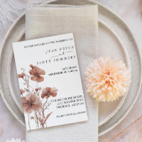 Fleurs sauvages Mousse de mariage au moka