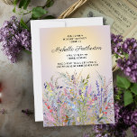 Invitation Fleurs sauvages rose violet jaune 60e anniversaire<br><div class="desc">Elégante et artistique 60ème anniversaire invitation pour les femmes avec des fleurs sauvages couleur rose, violet et jaune aquarelle et feuillage sur un arrière - plan mauve coordonné. Belle invitation à la campagne. Contactez-moi pour obtenir de l'aide sur la personnalisation ou pour demander l'appariement ou la coordination des produits Zazzle....</div>