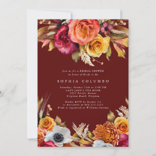 Invitation Fleurs sombres et lunaires d'automne lDouche de ma