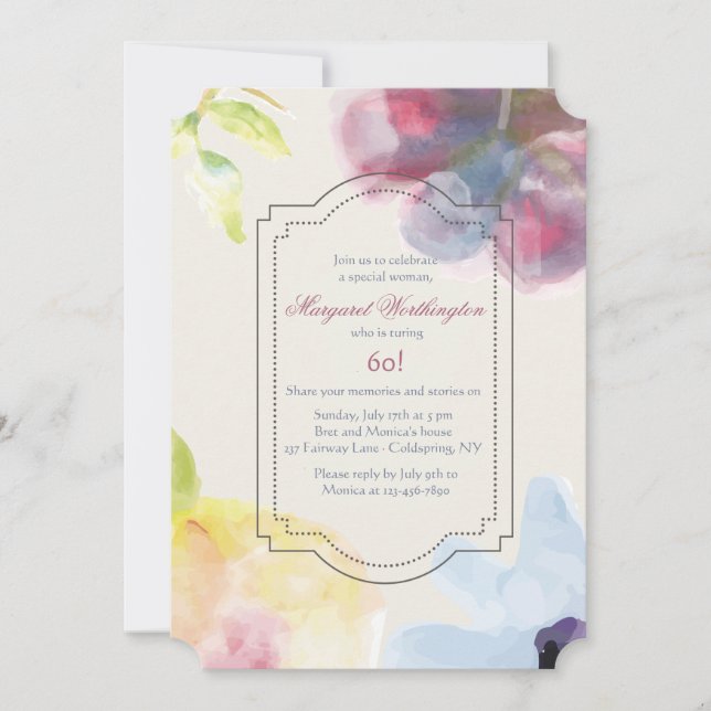 Invitation Fleurs Subtiles (Devant)
