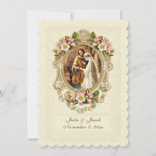 Invitation Fleurs traditionnelles de cerisiers en dentelle Vi