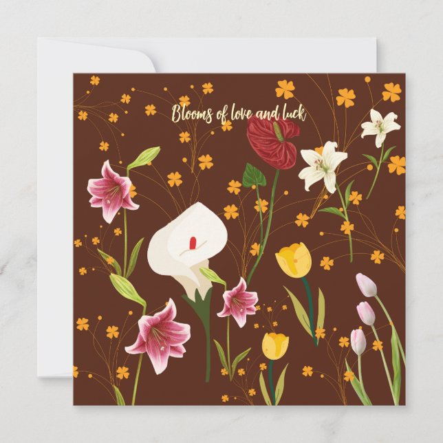 Invitation Fleurs vives (Devant)