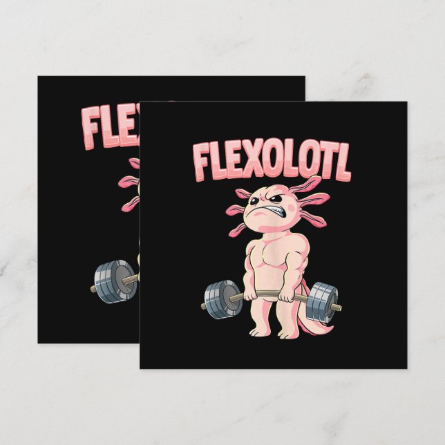 Invitation Flexolotl Axolotl (Devant / Derrière)
