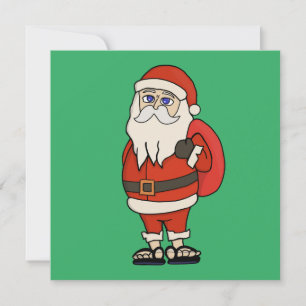 Invitation Flip Flops de Noël du Père Noël