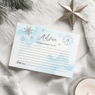 Invitation flocon de neige est sur le chemin Baby shower Cons