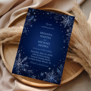 Invitation Flocons de neige à minuit