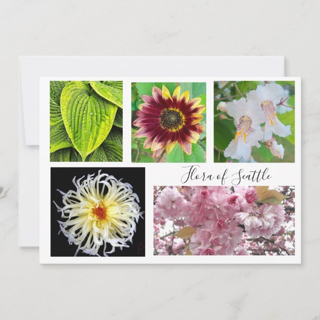 Invitation flora of Seattle (Devant)