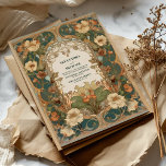 Invitation Flora Vintage Art nouveau Mariage<br><div class="desc">Découvrez notre élégant Faire-part de mariage Floral Art Nouveau ! Cette invitation capte magnifiquement la beauté intemporelle du style Art Nouveau, avec des motifs floraux complexes qui ajoutent une touche élégante et artistique à votre papeterie mariage. Il donne le ton à un mariage plein de raffinement et de charme. Voici...</div>