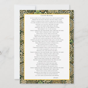 Invitation Floraison Celtique
