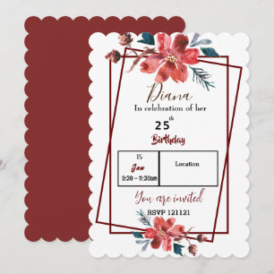 Invitation Floral
