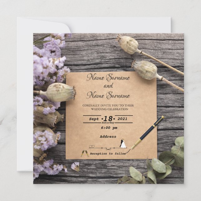 Invitation Floral (Devant)