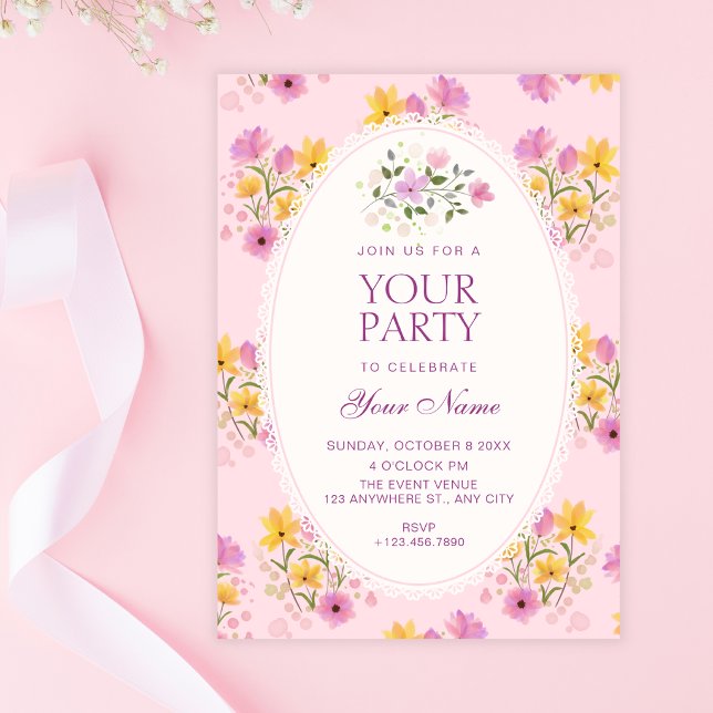 Invitation Floral  (Créateur téléchargé)