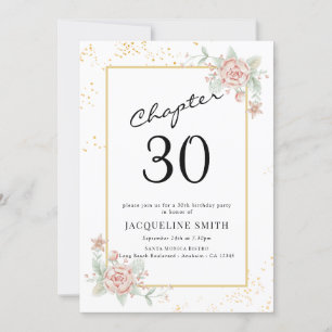 Invitation Floral 30e anniversaire
