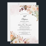 Invitation Floral 60e anniversaire Surprise Party<br><div class="desc">Botanical Pastel Floral 60th Birthday Party Invitation Carte postale vous pouvez facilement customiser avec les détails de votre fête en cliquant sur le bouton "Personnaliser". Avec bouquet floral moderne succulent et écriture typographie moderne. Parfait pour une invitation surprise pour une fête pour toute célébration de jalon</div>