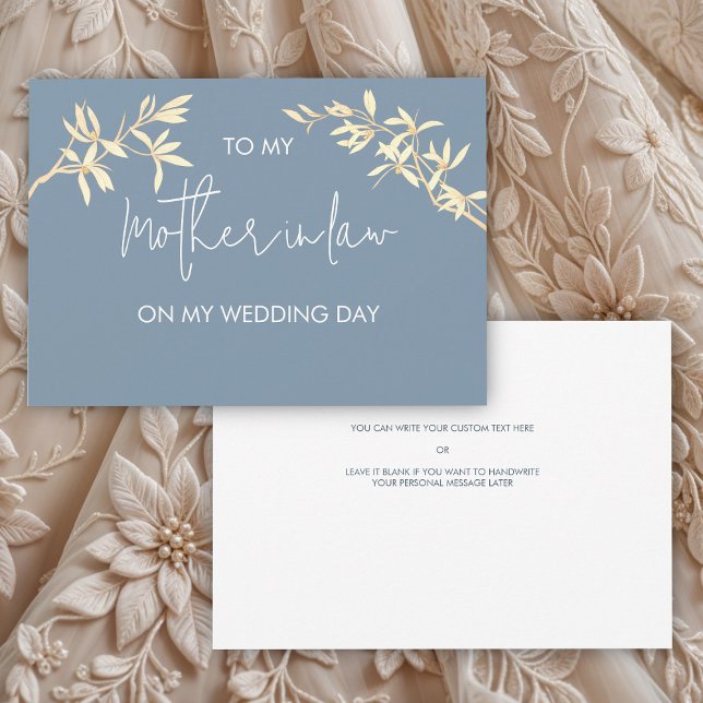 Invitation Floral à ma mère en bas de mon jour de mariage (Créateur téléchargé)