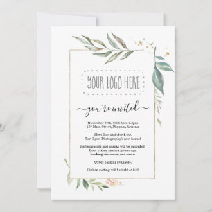 Invitation Floral - Ajouter un logo