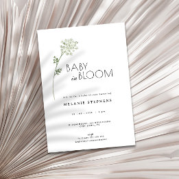 Invitation Floral Baby in Bloom Baby Shower