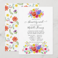 Floral Baby shower de Fiesta mexicaine par courrie