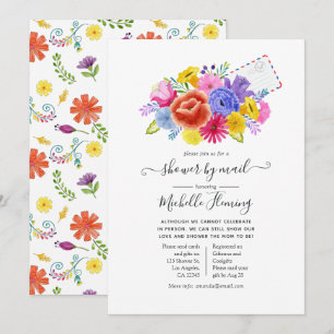 Invitation Floral Baby shower de Fiesta mexicaine par courrie