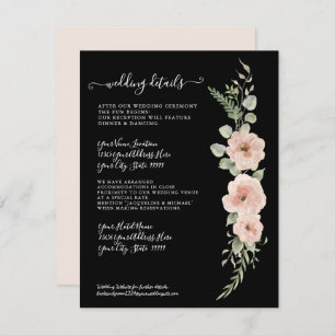 Invitation Floral Boho Blush Mint Folio Détails du Mariage