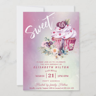 Invitation Floral boho de pouce moderne