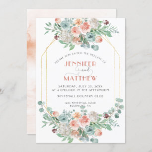 Invitation Floral d'abricot en fleurs