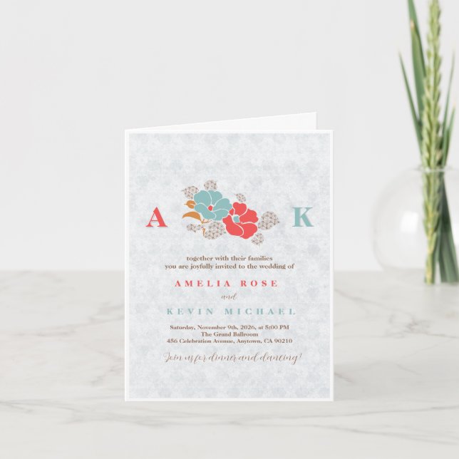 Invitation "Floral Elegance" Collection  (Devant)