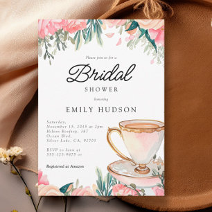 Invitation Floral Elegant Tea Party