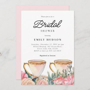 Invitation Floral Elegant Tea Party