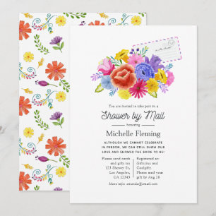 Invitation Floral Fête des mariées de Fiesta mexicaine par co
