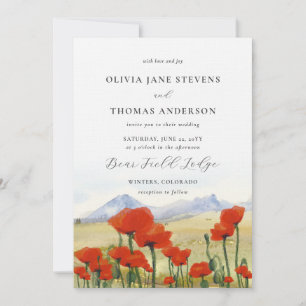 Invitation Floral Fleur sauvage  Meadow Mariage