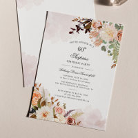 Floral Greenery Soixante 60e anniversaire Surprise