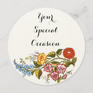 Invitation Floral hongrois no2
