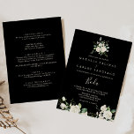 Invitation Floral ivoire moderne espagnol avant et Mariage ar<br><div class="desc">Cette faire-part de mariage moderne à fleurs d'ivoire espagnole à l'avant et à l'arrière est parfaite pour un mariage rustique. Le design présente des fleurs roses d'ivoire blanc à l'aquarelle avec des feuilles d'eucalyptus verts soigneusement disposés dans des bouquets attrayants. Enregistrez du papier en incluant plus de détails au verso...</div>