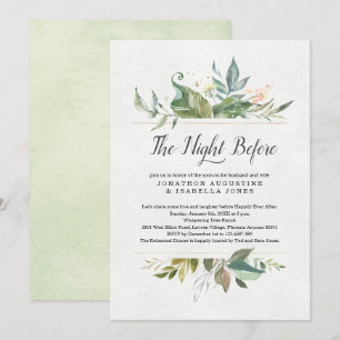 Invitation Floral La Nuit Avant Le Dîner De La Répétition
