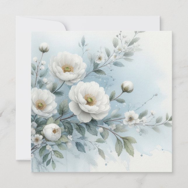Invitation Floral mariage (Devant)