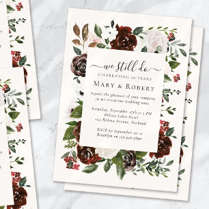 Invitation Floral Nous faisons toujours Vow Renouvellement 50