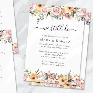 Invitation Floral Nous faisons toujours Vow Renouvellement 50