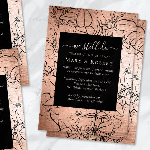 Invitation Floral Nous faisons toujours Vow Renouvellement 50