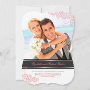 Invitation Floral Paisley Boho Vintage Chic Photo Mariage