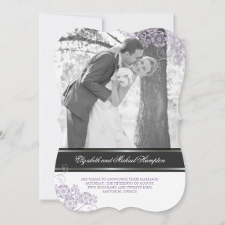 Invitation Floral Paisley Boho Vintage Chic Photo Mariage